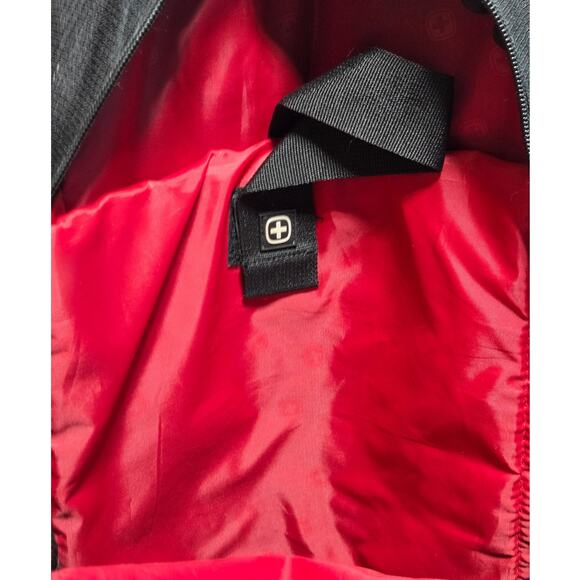 Swiss Alps Black Red Laptop Multi Compartment Backpack - Picture 7 of 8